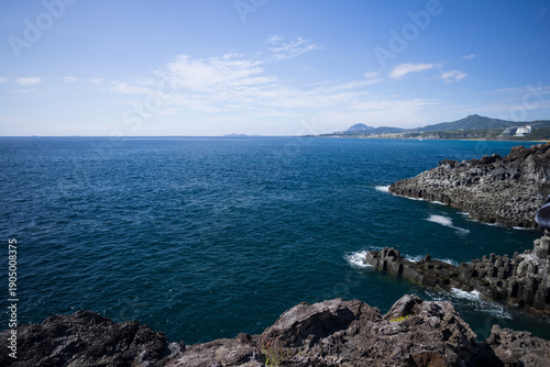 Jusangjeolli Cliffs on the volcanic island of Jeju Korea