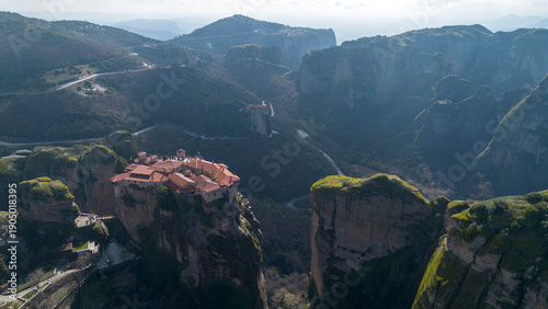 Meteora, a rocky area with ...