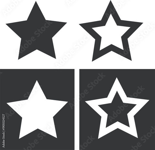Star hand drawn vector illustration