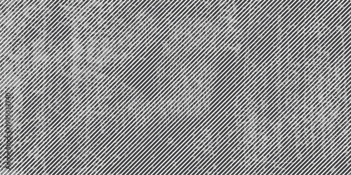 Slash line. Border with diagonal lines. Angle of tilt stripes. Black pattern of footer isolated vector on white background.Eps10