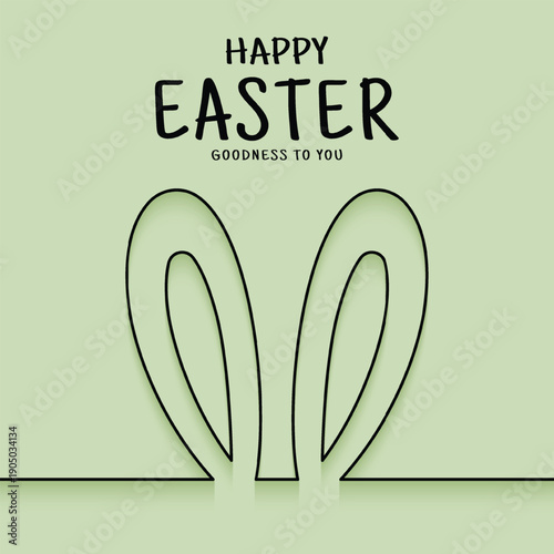 Vector Happy Easter Day Design Background