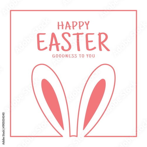 Vector Happy Easter Day Design Background