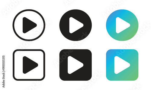 Vector Music Player Icon Set