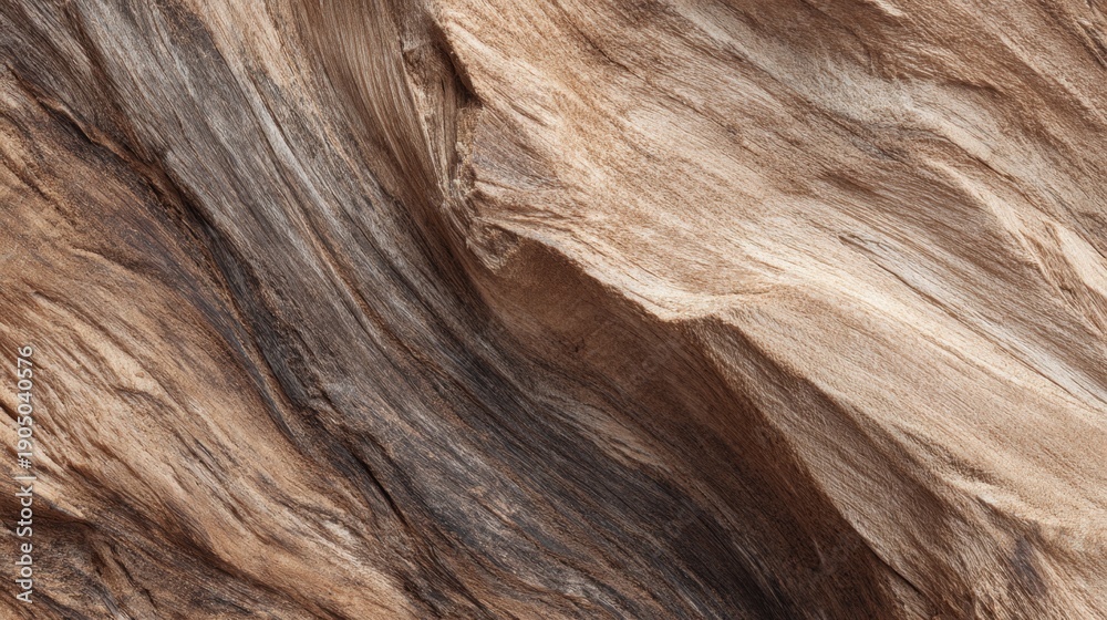 Fototapeta premium Detailed Close-Up of Natural Wood Grain with Rich Textures and Warm Earthy Tones Ideal for Backgrounds, Textures, and Interior Design Inspirations