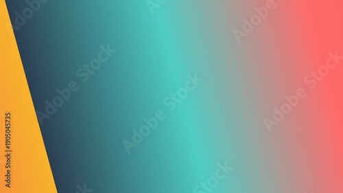 Gradient Sunset Orange Teal Pink Abstract Background Motion Loop