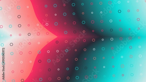 Gradient Flow Motion Graphic With Geometric Shapes Background