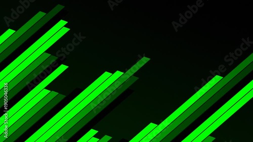 Green Bar Graph Animation Abstract Data Background Loop