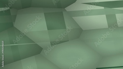 Green Geometric Abstract Background Motion Loop Soft Focus 3d