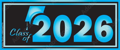 Graduation 2026 blk blue