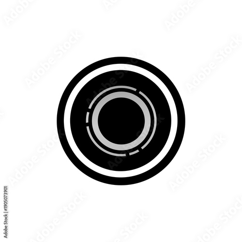 TRUST, Intuition coin flat design icon logo