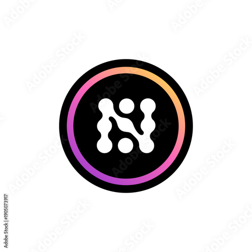 NOVA, Novasim coin flat design icon logo