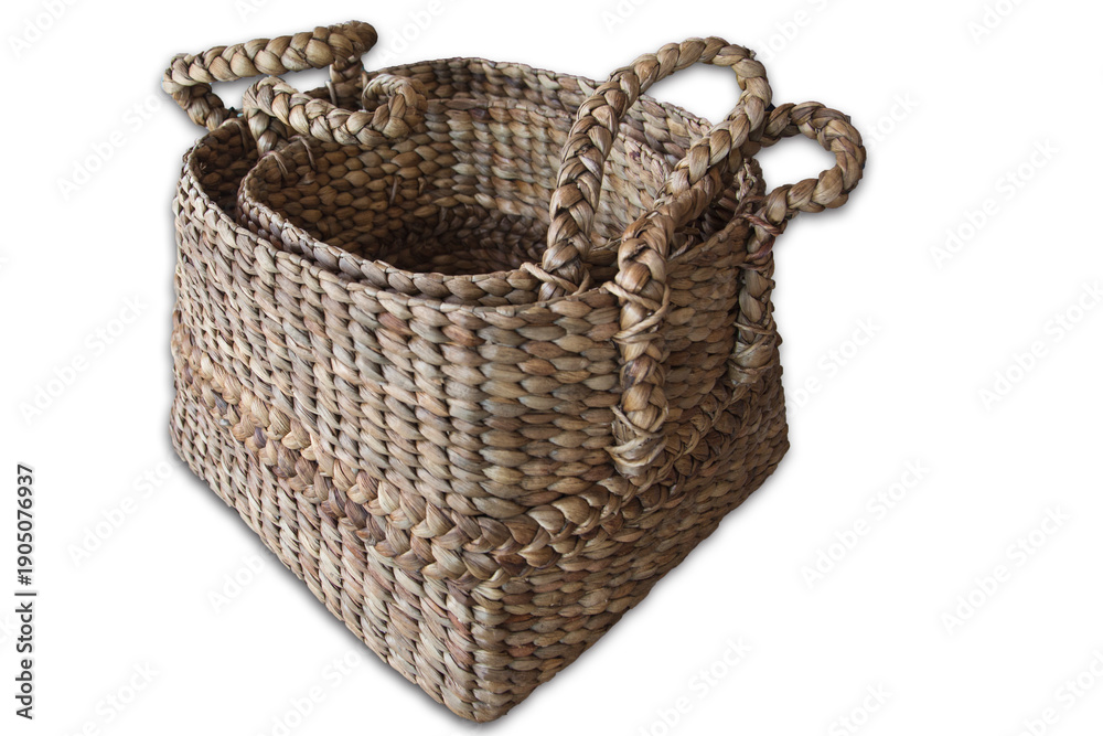 Obraz premium empty basket isolated on white