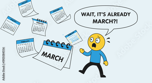 Man Surprised by Fast Approaching March Deadline.
