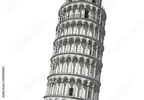 Leaning Tower of Pisa Architecture.