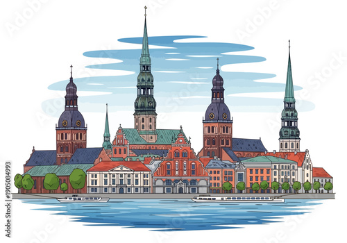 Lund Cathedral Sweden Architecture Landmark.