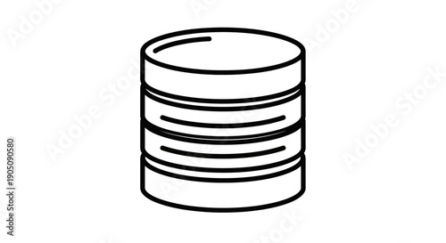 Database server icon vector illustration isolated on white background