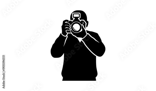 Photography Professional Silhouette Icon Vector