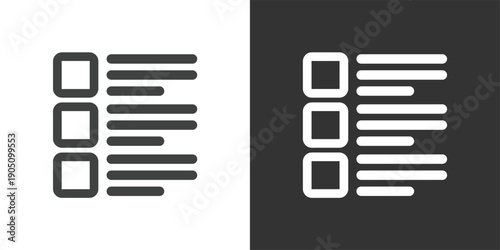 Checklist icon. Solid glyph series icon