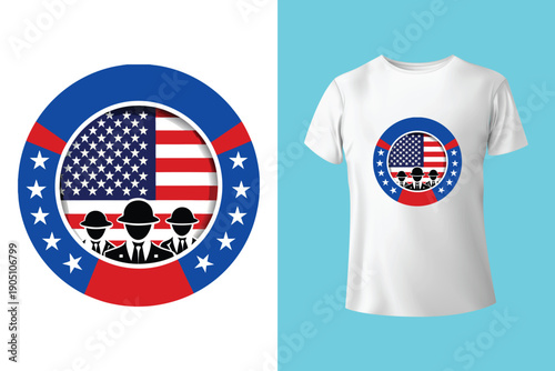 Memorial day t shirt design illustrator 2026, 2027
