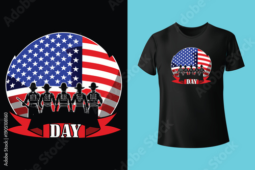 happy memorial day national holiday sticker t shirt vector illustration template design