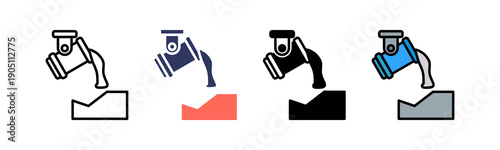 Steel Industry Icon Multiple Style