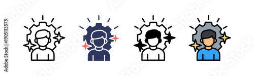Adaptability Skills Icon Multiple Style