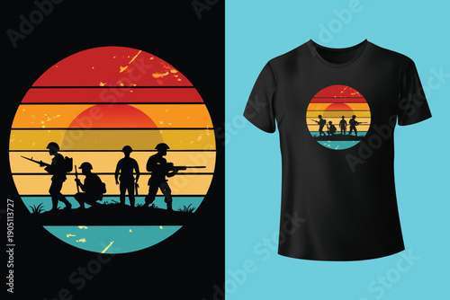 Thank You Veterans For Your Service T-Shirt Design For Memorial Day