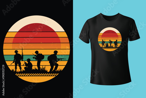 Thank You Veterans For Your Service T-Shirt Design For Memorial Day