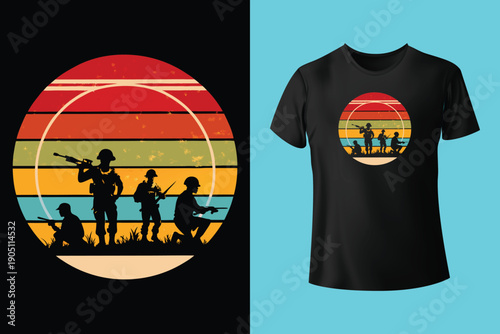 Never Underestimate An Old Man With A Military Background T-shirt, Vintage American Flag US Veteran Shirt, Veteran Day Shirt