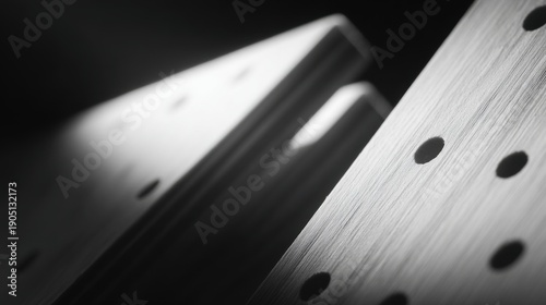 Abstract geometric pattern of wood texture with dramatic shadows, close-up macro shot.