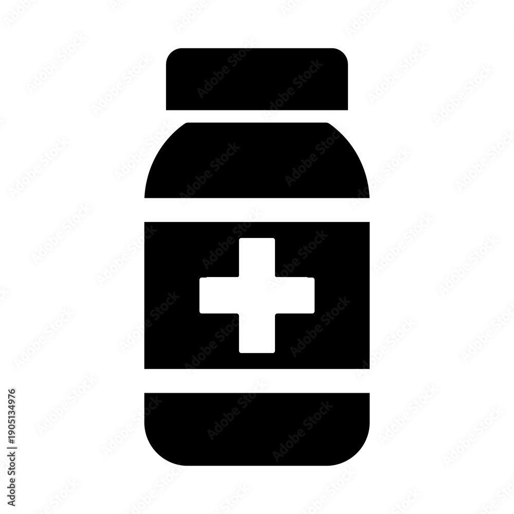 Obraz premium medical pill bottle icon