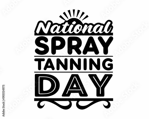 Spray Tanning Beauty Concept Vector, Sunless Tan Skincare Illustration