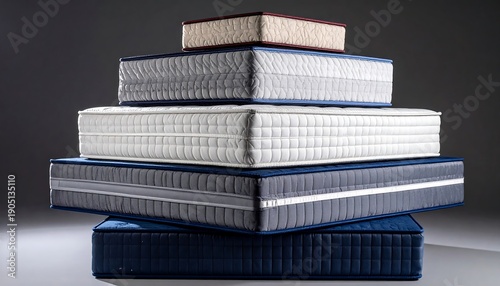 Stack of Mattresses for Sleep and Comfort.