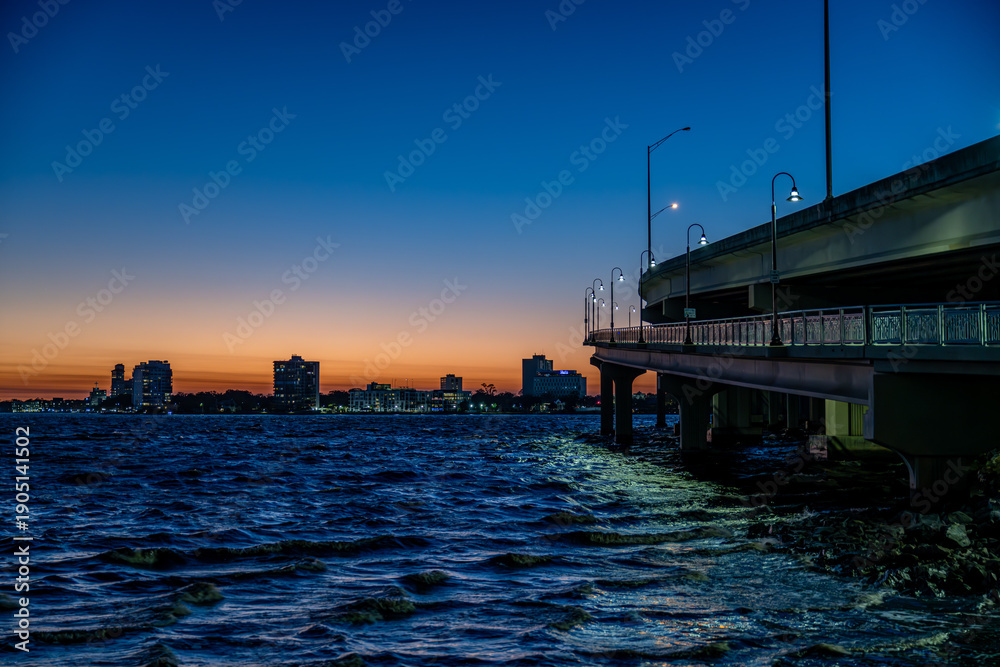 Obraz premium jacksonville, florida riverwalk 