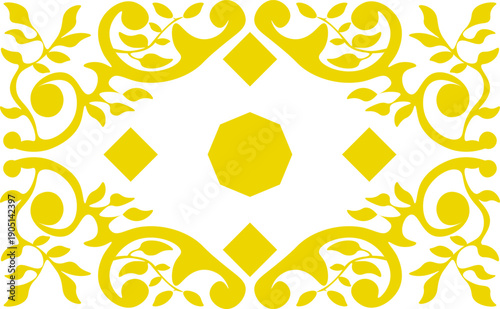 Floral pattern. wood carving pattern