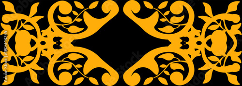 Floral pattern. wood carving pattern