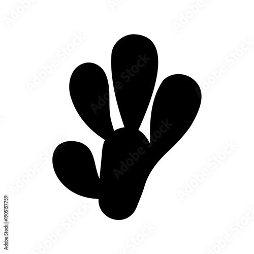 Assorted minimalist black silhouette icons set, including food, people, nature and character symbols.