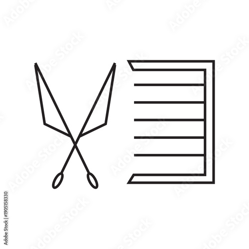 scissors and barber comb icon