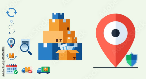 Business analytics and data charts illustration for reports