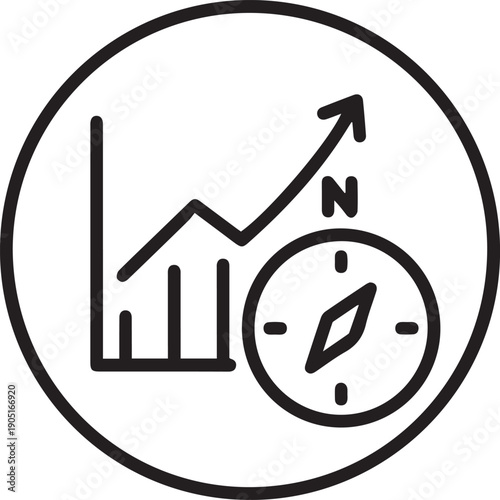 Market Direction Analysis Icon