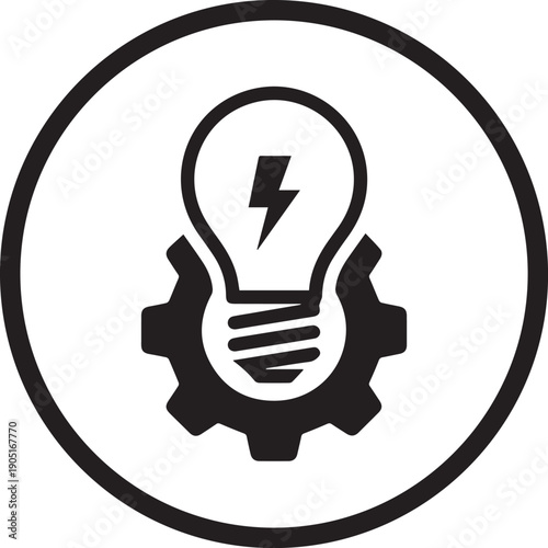 Innovation Idea Gear Icon