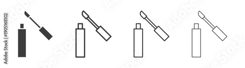 Lip gloss icon. flat stroke linear simple trend modern logotype design