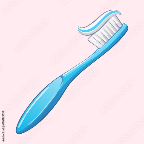 Blue dental toothbrush for healthcare and medical hygiene service Graphic Asset