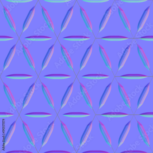 Abstract Geometric Normal Map Seamless Texture Background