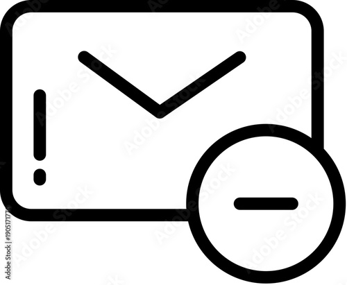 Unsubscribe - Line Icon