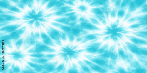 A bright blue abstract vector background featuring shining stars and glowing rays of light across a cosmic sky design with sun flares and artistic space patterns