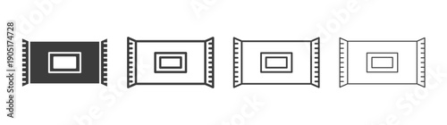 Wipess. flat stroke linear simple trend modern logotype designicon. flat stroke linear simple trend modern logotype design