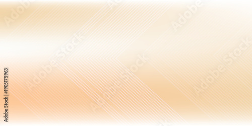 Minimal Abstract Orange Gradient Background with White Wave Lines. Modern Wavy Line Background in Warm eps10