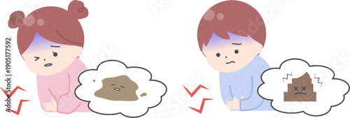 子供の下痢・便秘の症状　主線なし