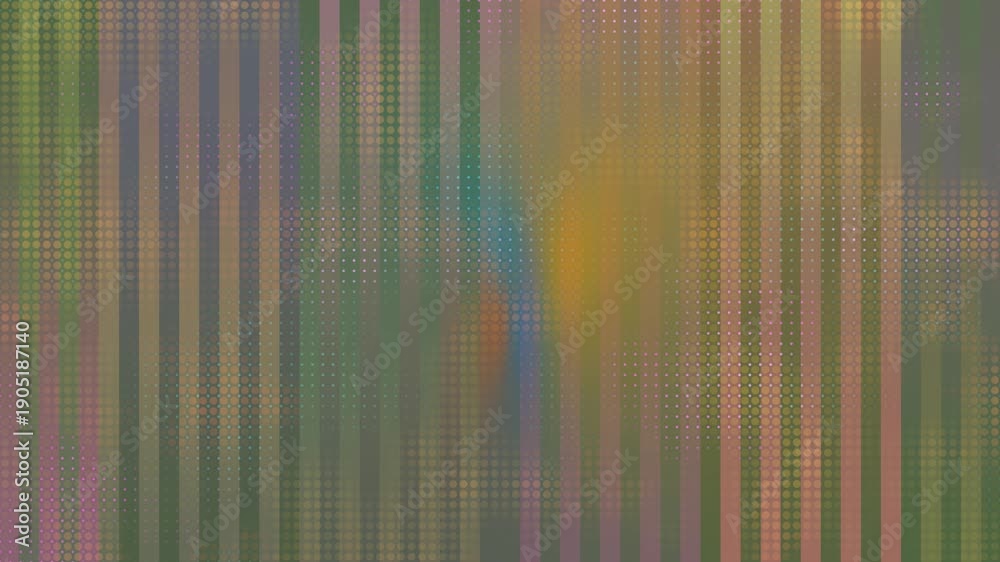 Loopable Textures Abstract colorful vertical stripes with loopable halftone dot patterns ...